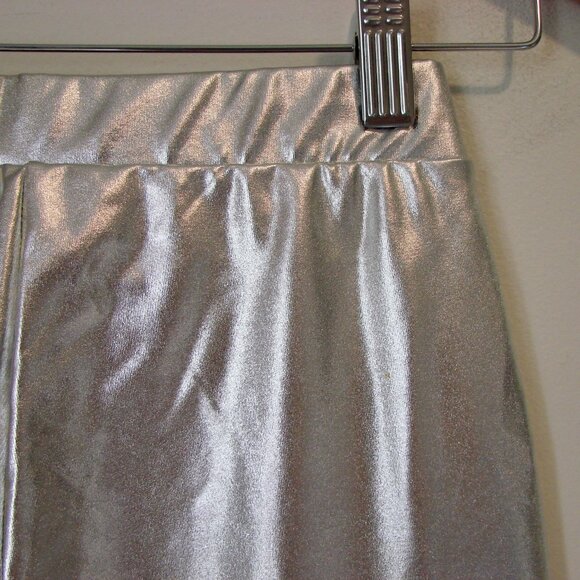 Fashion Nova Silver Metallic Pants Your Wildest Dreams Club Party NEW NWT XS - Picture 12 of 13